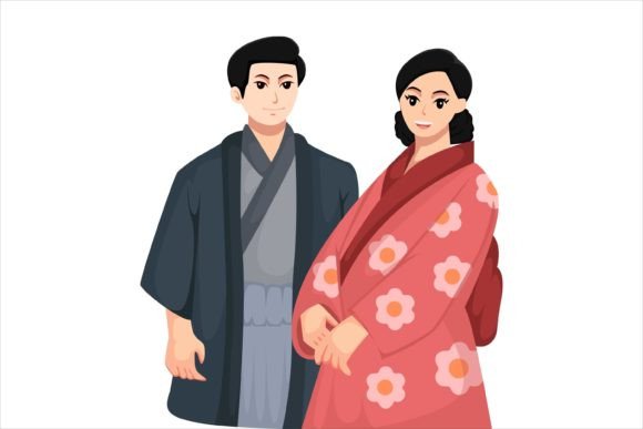 Capturing Elegance: The Versatility of Japanese Wedding Character Illustration
