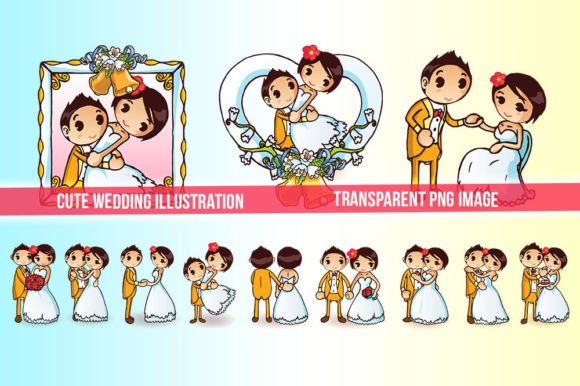 Charming Wedding Illustrations for Your Creative Projects