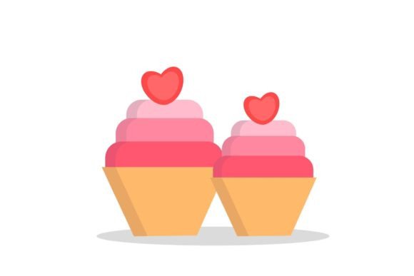 Elegant Cupcake Vectors for Modern Wedding Designs