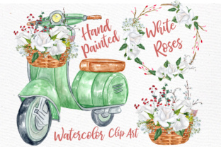 Elegant Watercolor Roses Clipart for DIY Invites & Cards