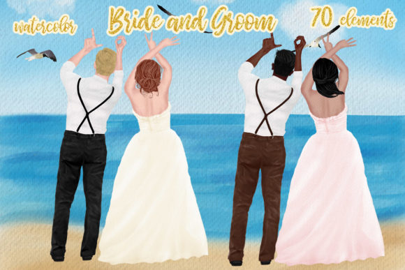 Elevating Your Designs with Wedding Clipart Bride and Groom