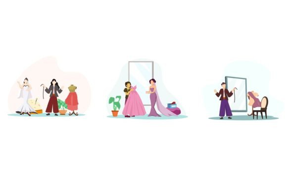 Fashion Wedding Flat Bundle: Modern Vector Graphics for Designers