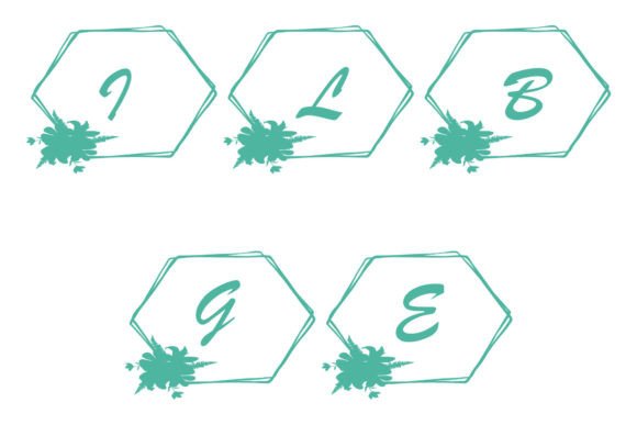 Hexagon Design Wedding Monogram: Modern Elegance for Your Brand