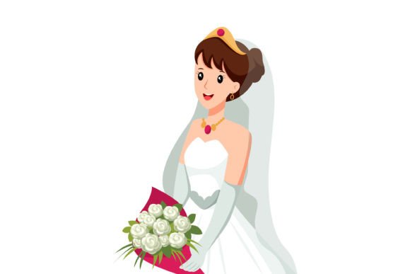Pretty Bride at Wedding Character: A Design Deep Dive