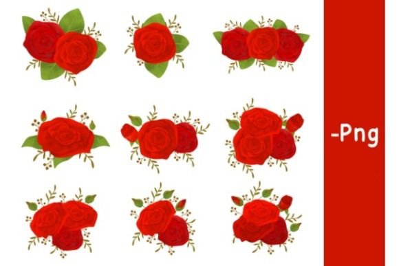Roses Floral Wedding: Hand-Drawn Elegance for Your Designs