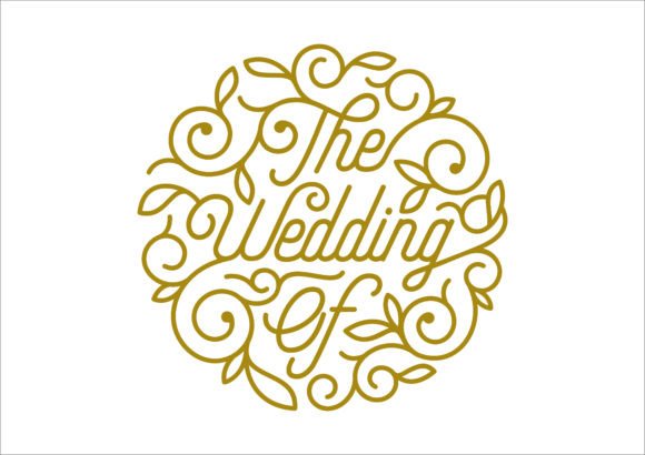 The Wedding of Ornament Typography: Elegant Vector Font for Invitations