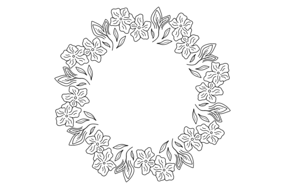 Wedding Wreath 01: A Creative SVG Font for Elegant Designs